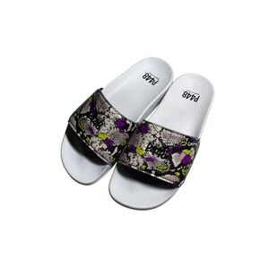 P448 Made in Italy Snake Print Slides Sandals Women's‎ Designer